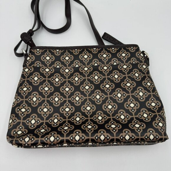 Brighton Renata Toledo Patterned Crossbody Purse With Adjustable Strap & Zipper - Picture 3 of 8